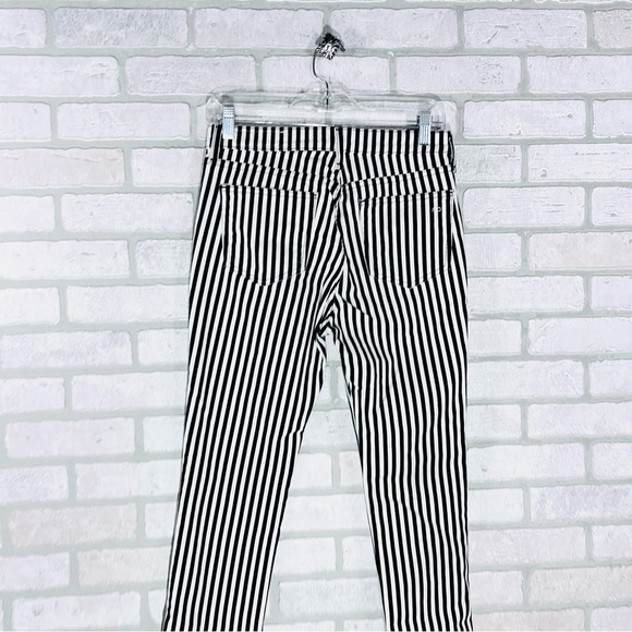 rag & bone High Rise Ankle Skinny Jeans in Oba Print Stripe Size 26 - Picture 9 of 11